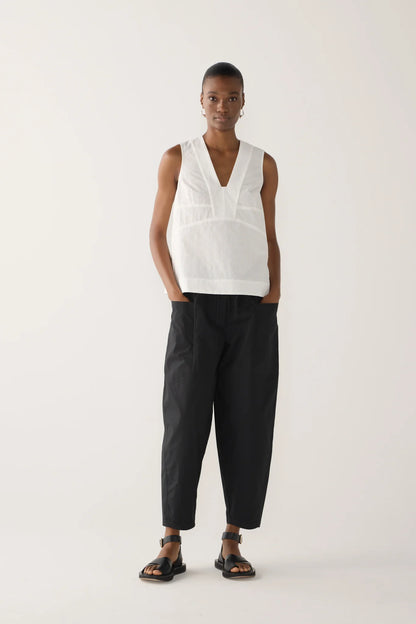 Foemina - Flo Top | White Seersucker
