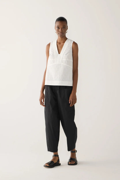 Foemina - Flo Top | White Seersucker