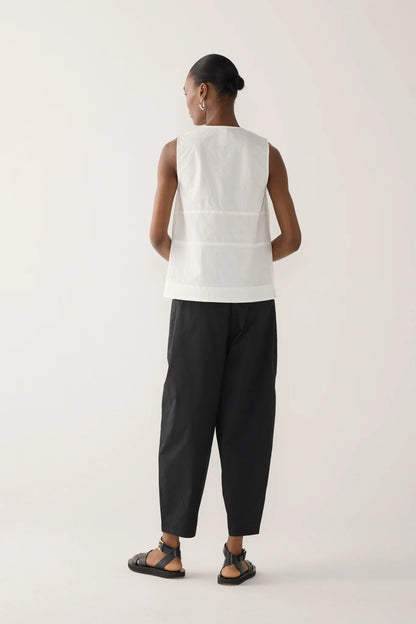 Foemina - Flo Top | White Seersucker
