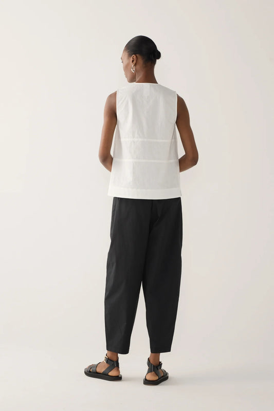 Foemina - Flo Top | White Seersucker