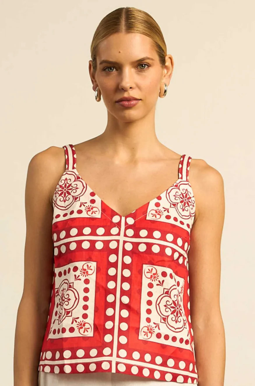 Zoe Kratzmann - Memo Top | Poppy Scarf