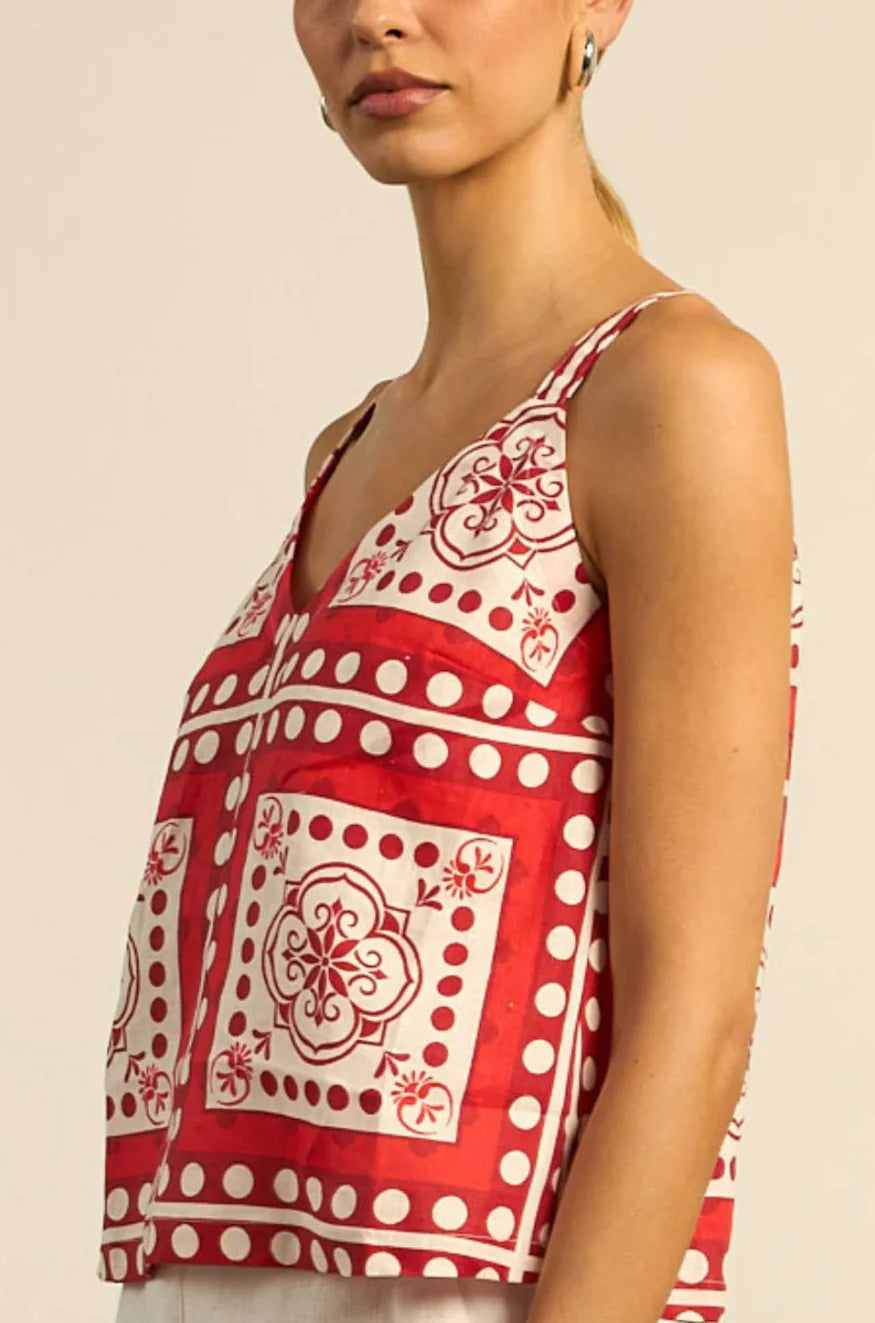 Zoe Kratzmann - Memo Top | Poppy Scarf