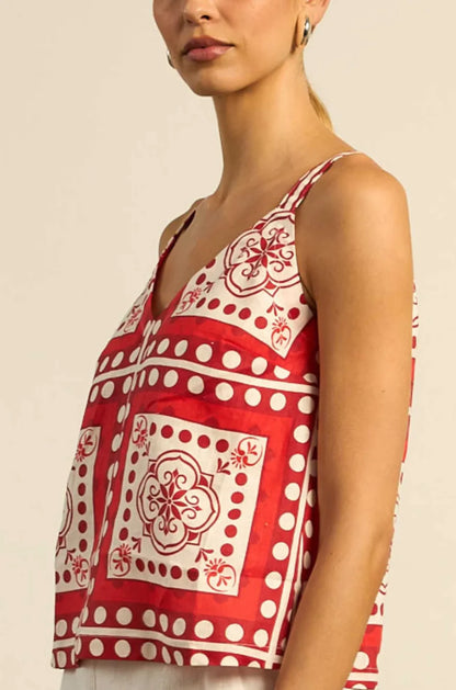 Zoe Kratzmann - Memo Top | Poppy Scarf