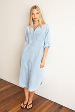 Hut - Denim Stripe Shirtdress