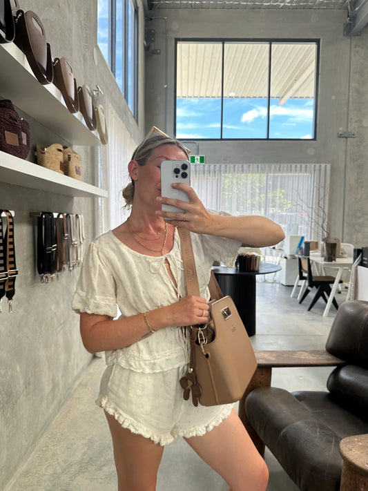 Nim The Label - The BB Tote Set | Latte