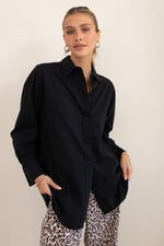 Hut - The Cotton Overshirt | Black