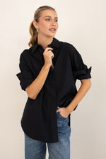 Hut - The Cotton Overshirt | Black