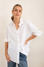 Hut - The Cotton Overshirt | White