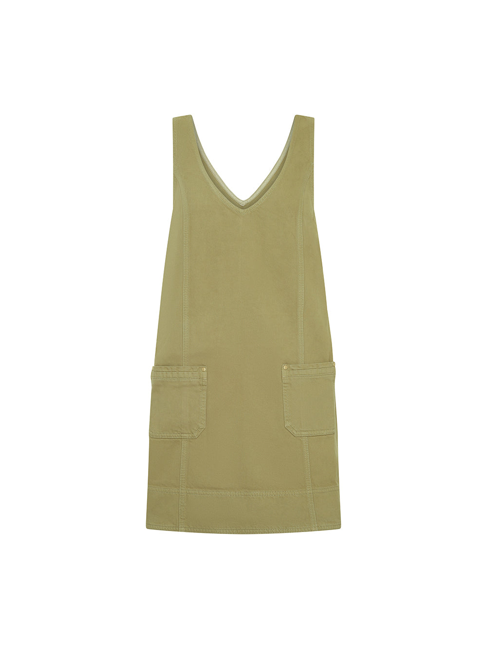 KIVARI - Ilaria Denim Mini Dress | Olive