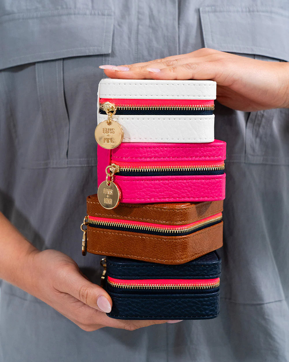 ELMS + KING - Jewellery Case | Fuchsia