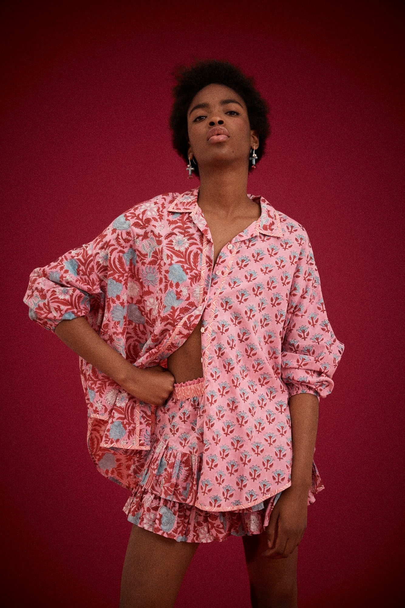 Kinga Csilla - Chalm Shirt | Kamala Block Print