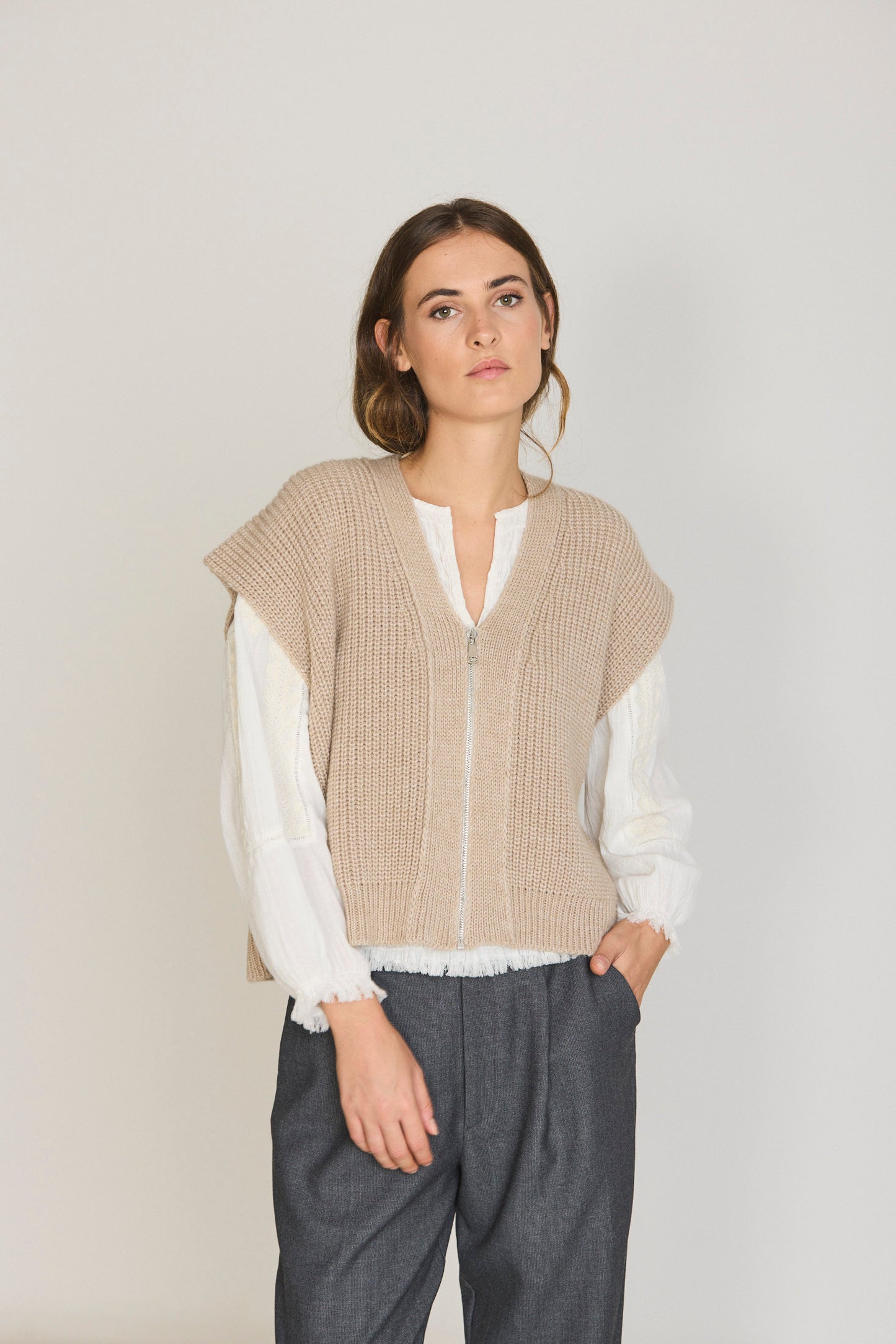 Indi & Cold - Camisa Blouse | Blanco