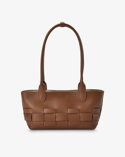 ELMS + KING - Kenley East-West Bag | Tan Saffiano