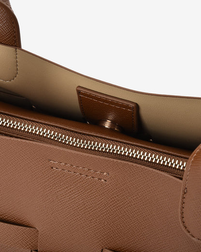 ELMS + KING - Kenley East-West Bag | Tan Saffiano