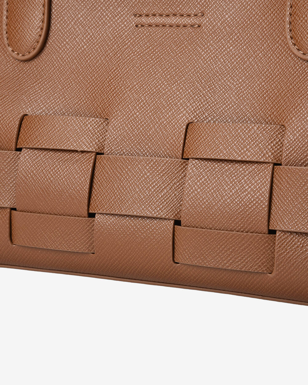 ELMS + KING - Kenley East-West Bag | Tan Saffiano