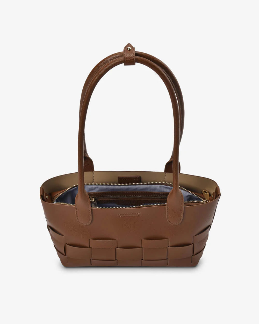 ELMS + KING - Kenley East-West Bag | Tan Saffiano