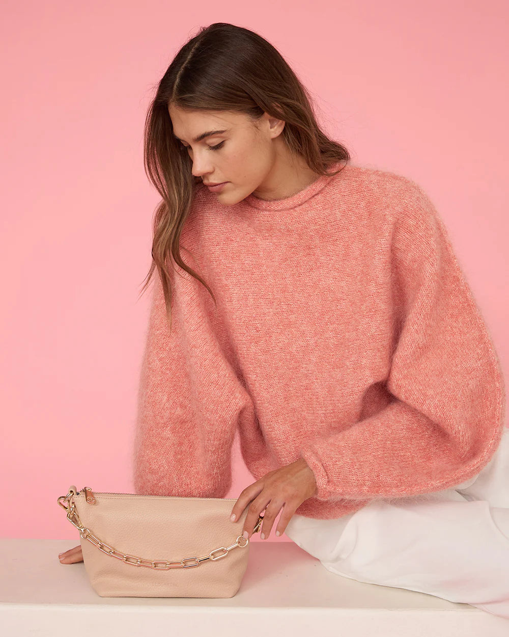 ELMS + KING - Leyton Crossbody | Neutral Pebble