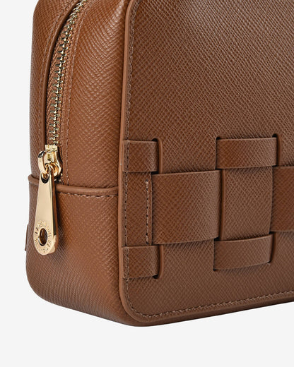 ELMS + KING - London Crossbody | Tan Saffiano