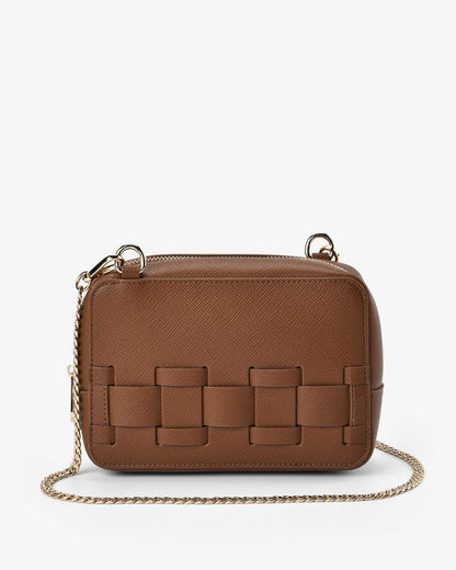 ELMS + KING - London Crossbody | Tan Saffiano
