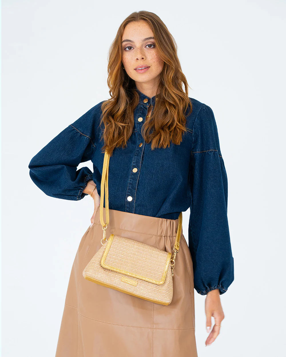 ELMS + KING - Lugano Crossbody | Gold Weave ELMS + KING