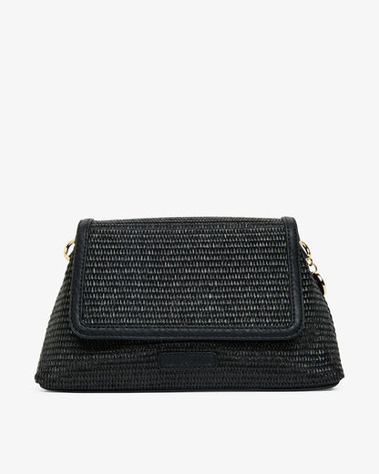 ELMS + KING - Lugano Crossbody | Black Weave