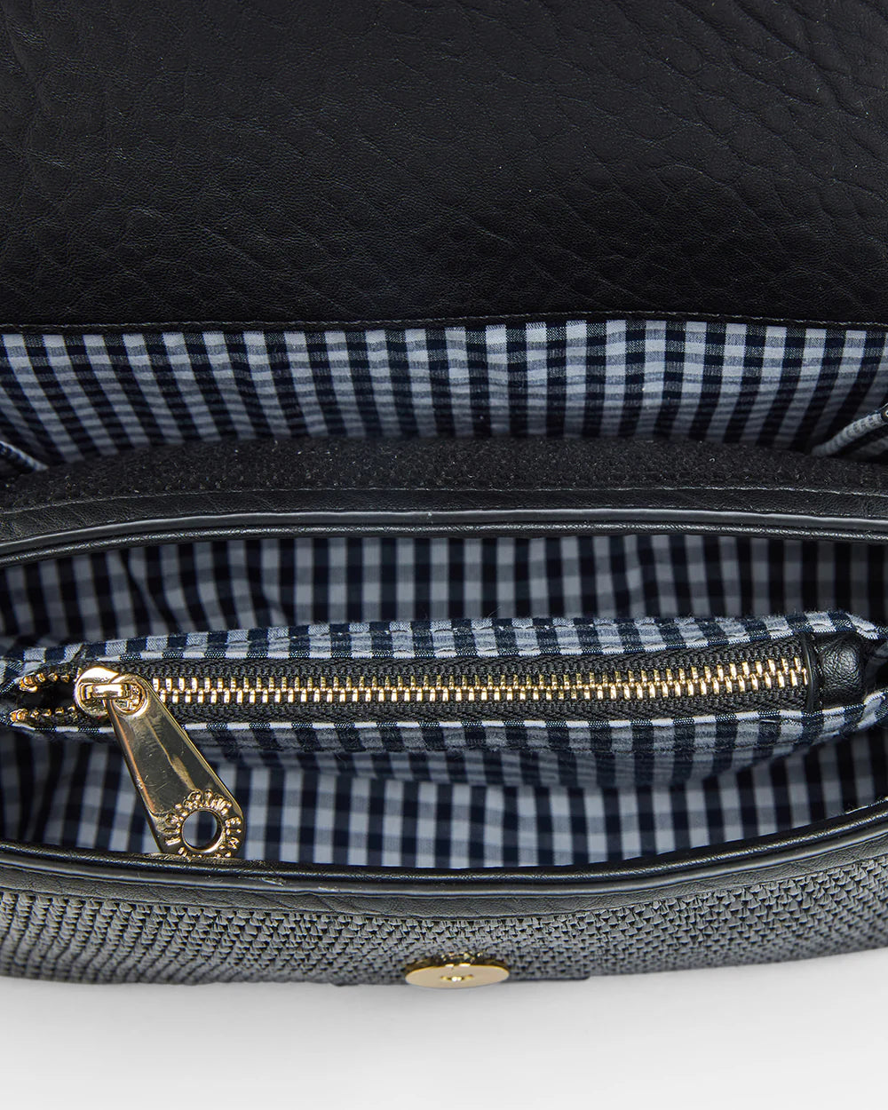 ELMS + KING - Lugano Crossbody | Black Weave