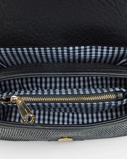 ELMS + KING - Lugano Crossbody | Black Weave