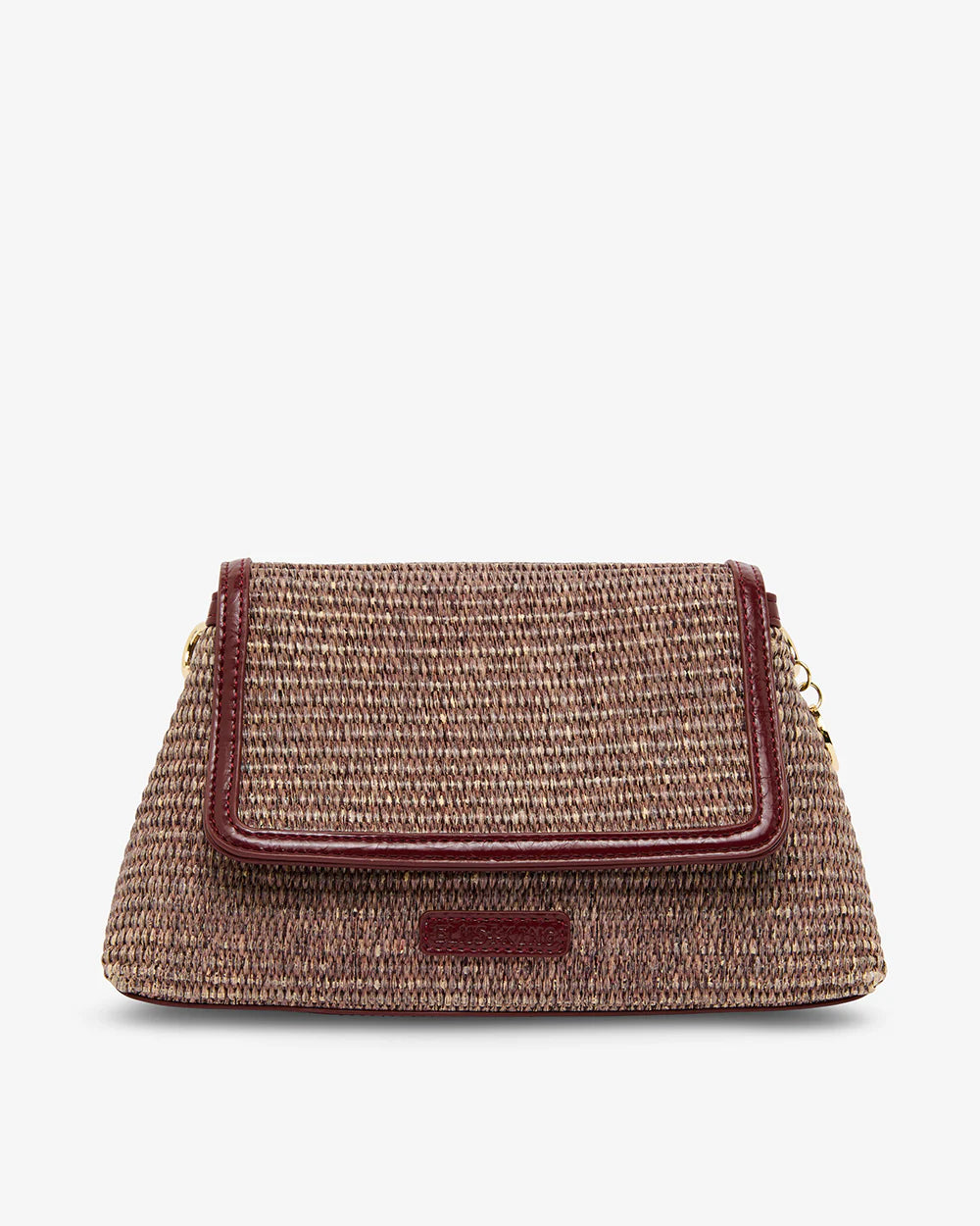 ELMS + KING - Lugano Crossbody | Burgundy Weave