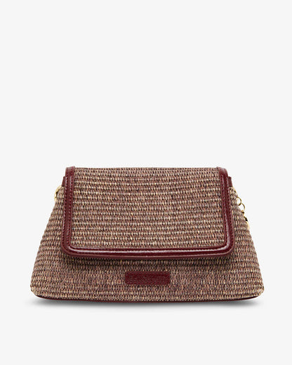 ELMS + KING - Lugano Crossbody | Burgundy Weave