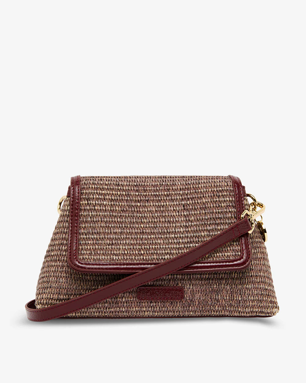 ELMS + KING - Lugano Crossbody | Burgundy Weave