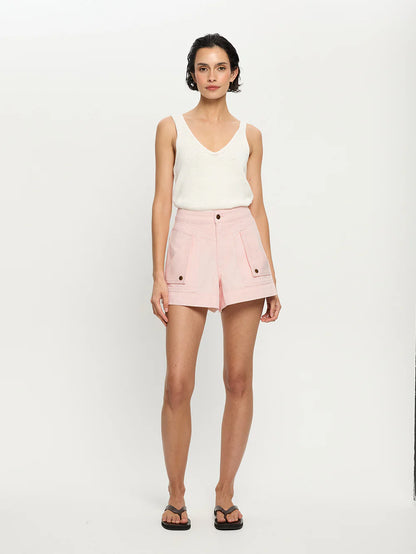 KIVARI - Celene Denim Short | Pink