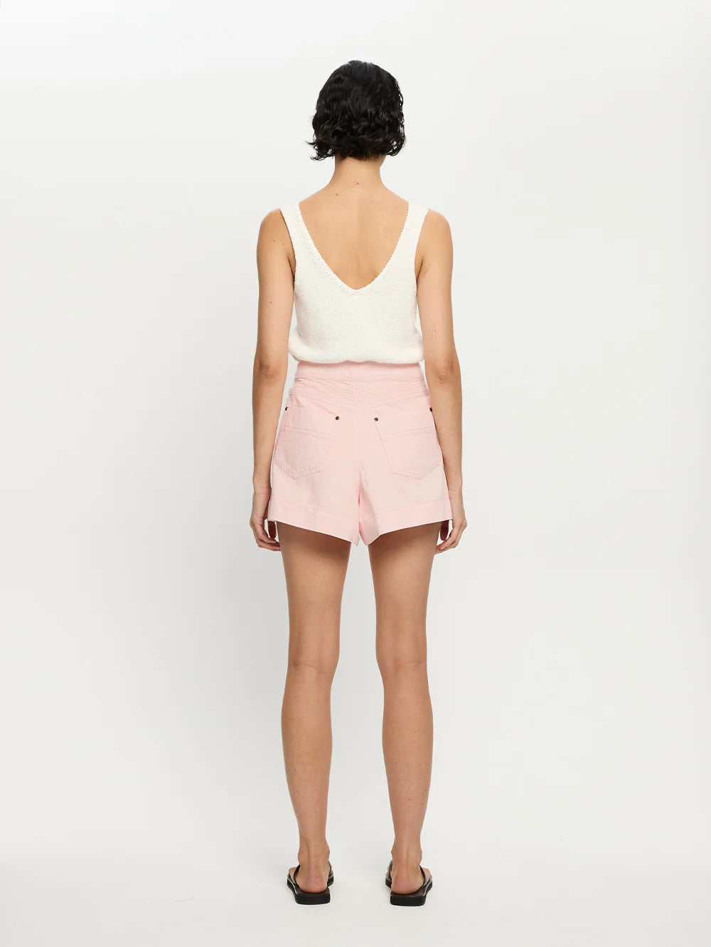 KIVARI - Celene Denim Short | Pink