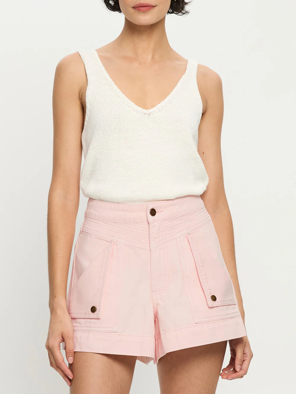 KIVARI - Celene Denim Short | Pink