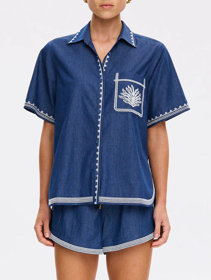 KIVARI - Emile Chambray Shirt