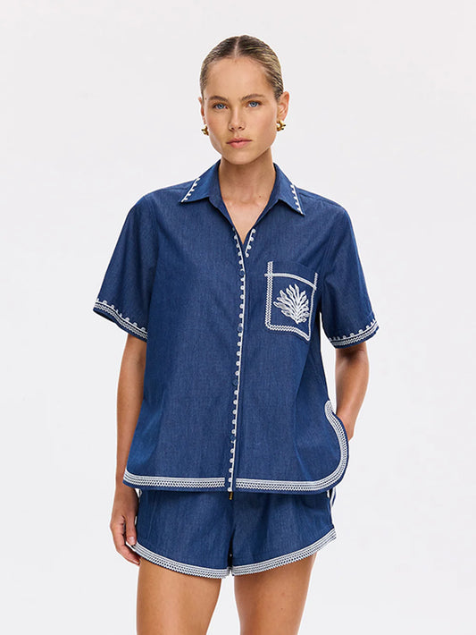 KIVARI - Emile Chambray Shirt