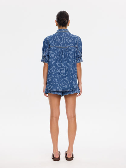 KIVARI - Elina Denim Shirt | Elina