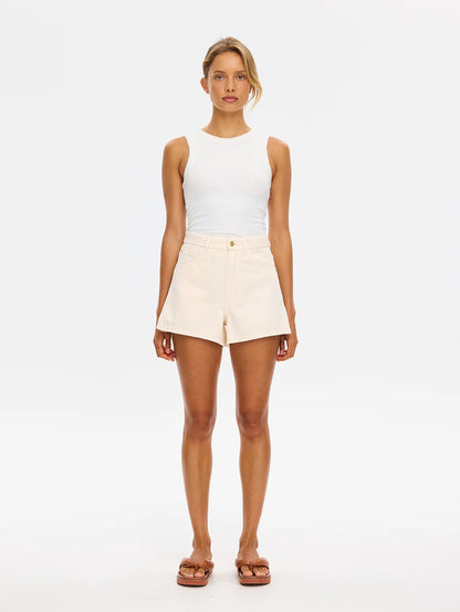 KIVARI - Dylan Denim Short | Rosewater