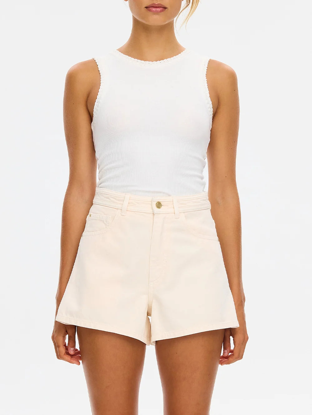 KIVARI - Dylan Denim Short | Rosewater