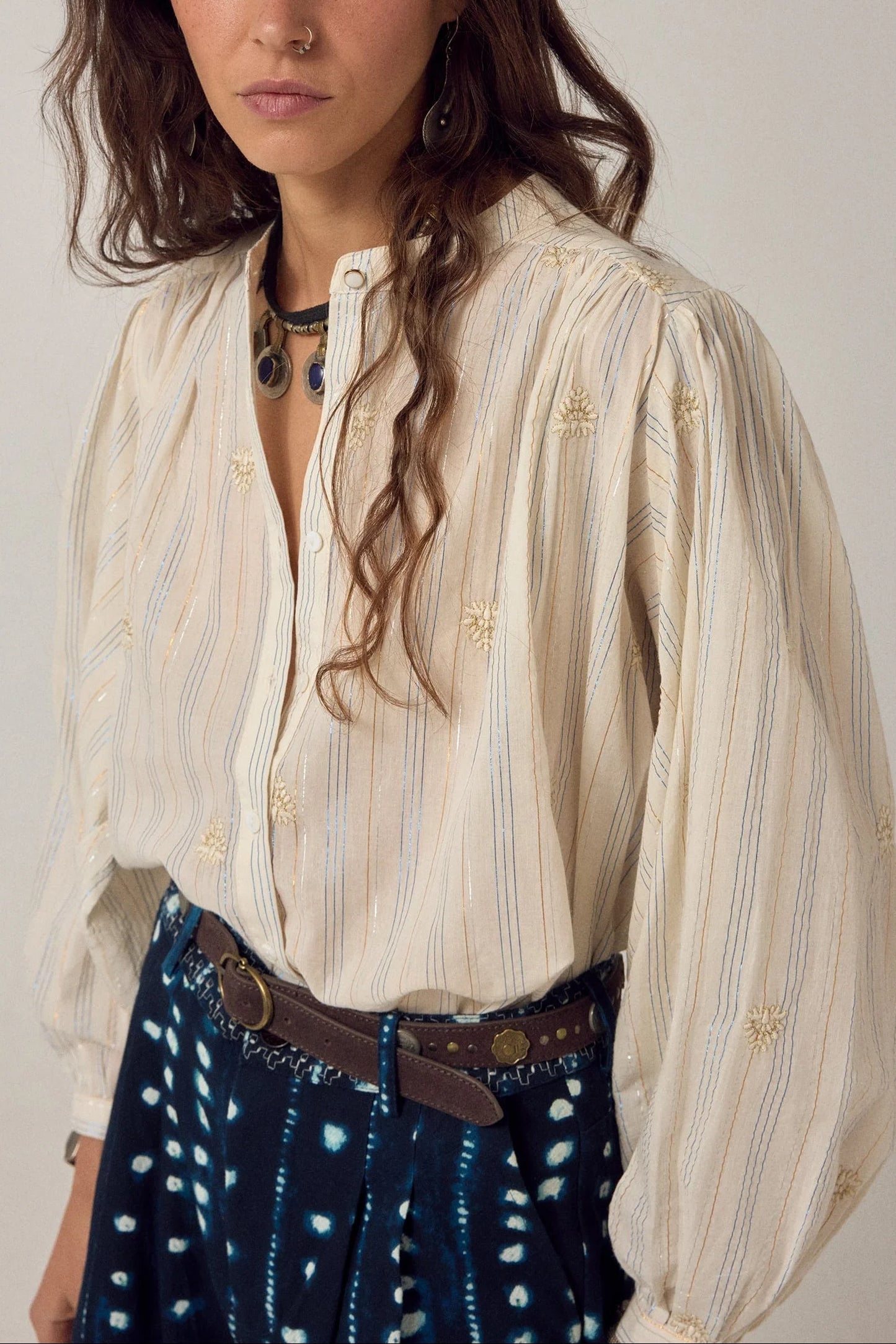 Maison Hotel - Caroline Blouse | Starry White