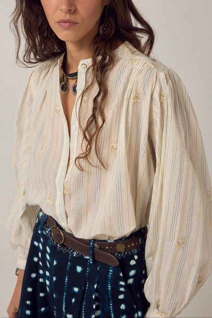 Maison Hotel - Caroline Blouse | Starry White