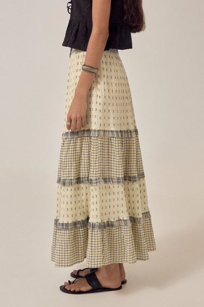 Maison Hotel - Cosette Skirt | Patchwork Notes Ash