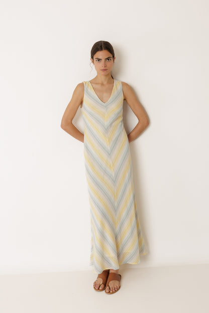 Indi & Cold - Striped Maxi Dress