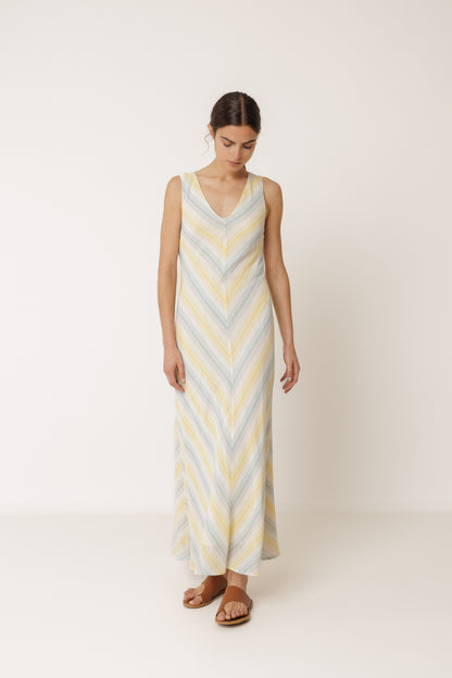 Indi & Cold - Striped Maxi Dress