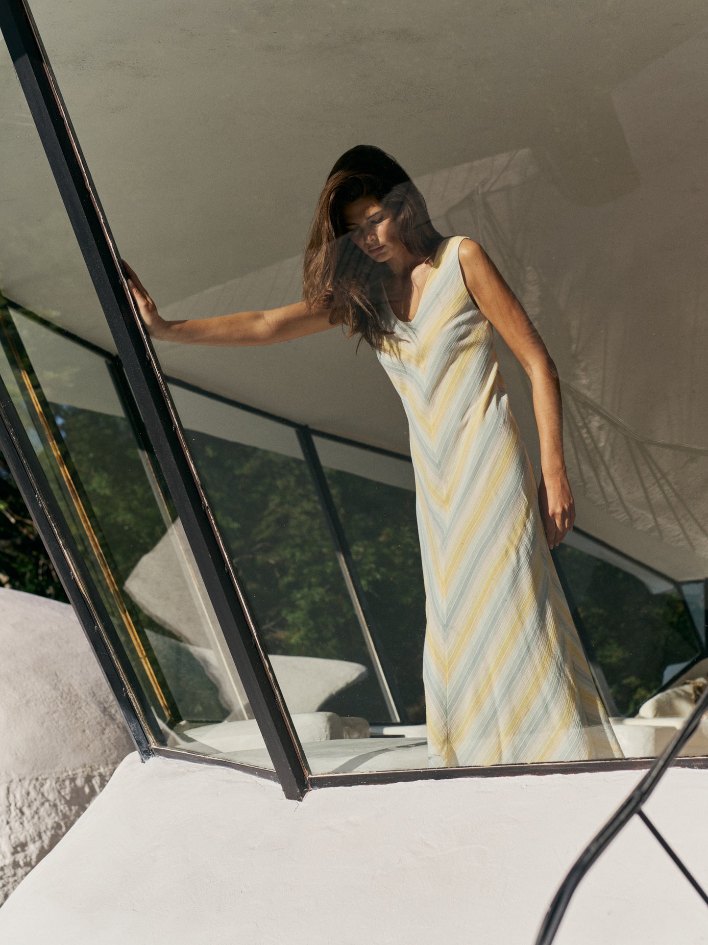 Indi & Cold - Striped Maxi Dress