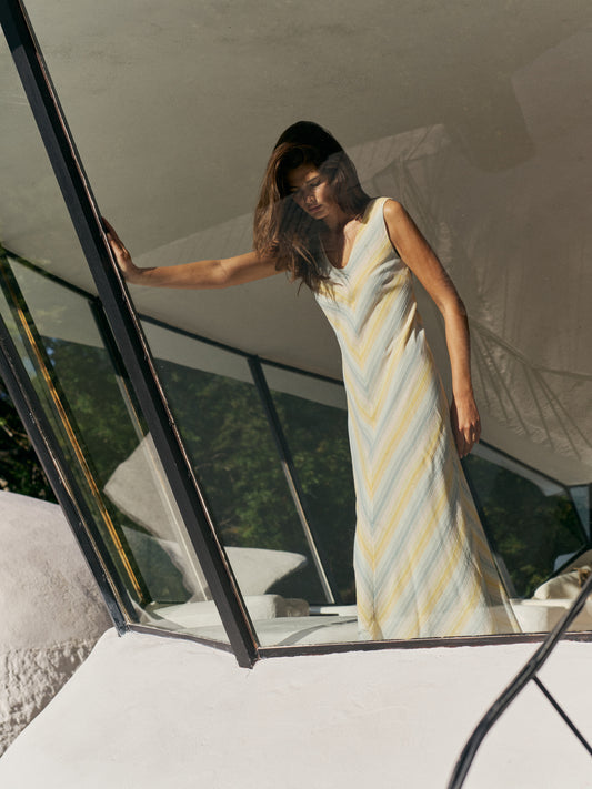 Indi & Cold - Striped Maxi Dress