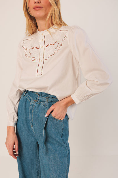 Indi & Cold - Camisa Blouse | Blanco