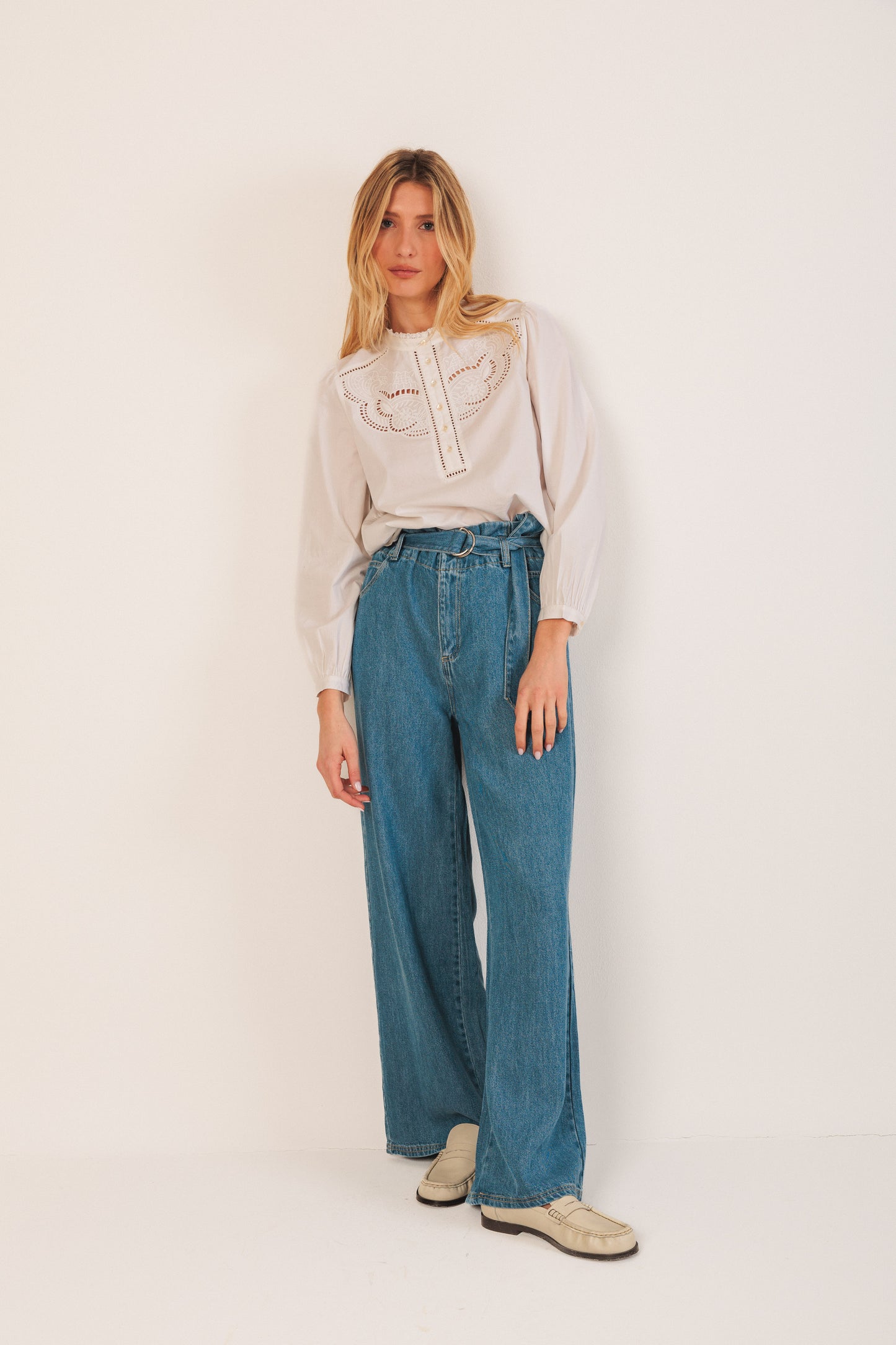 Indi & Cold - Camisa Blouse | Blanco
