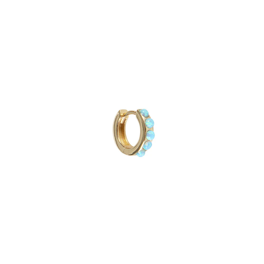 FAIRLEY - Opal Crystal Huggies | Blue FAIRLEY
