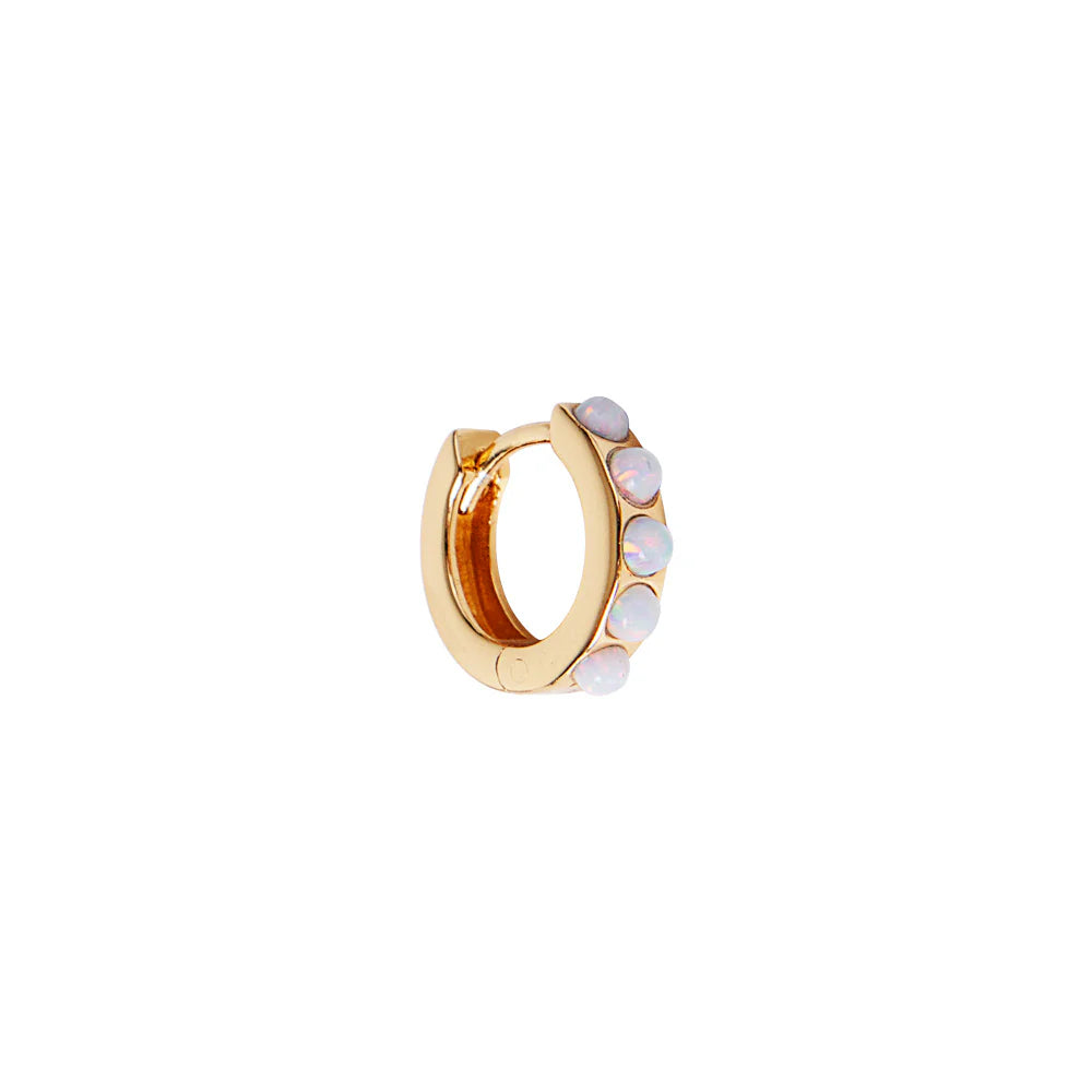 FAIRLEY - Ivory Opal Crystal Huggies