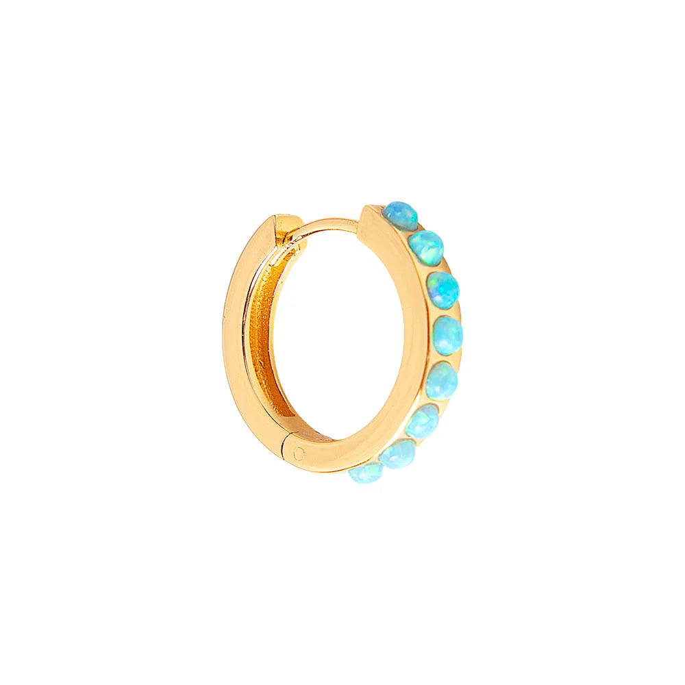 FAIRLEY - Blue Opal Crystal Midi Hoops